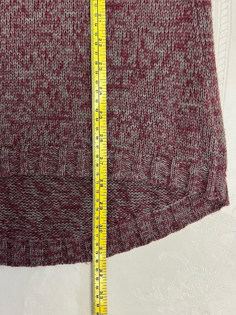 Toad & Co “Marlevelous Pullover” 100% Merino Wool Burgundy Marl Sweater Medium - Picture 10 of 13